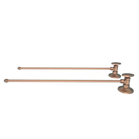 Newport Brass Lavatory Supply Kit, 1/2" Compression in Antique Copper 493-08A